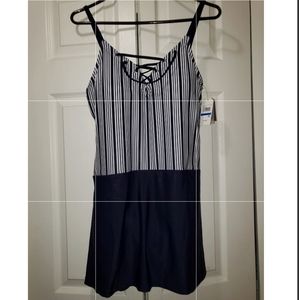 Nautica One Piece Tankini Swimsuit XL